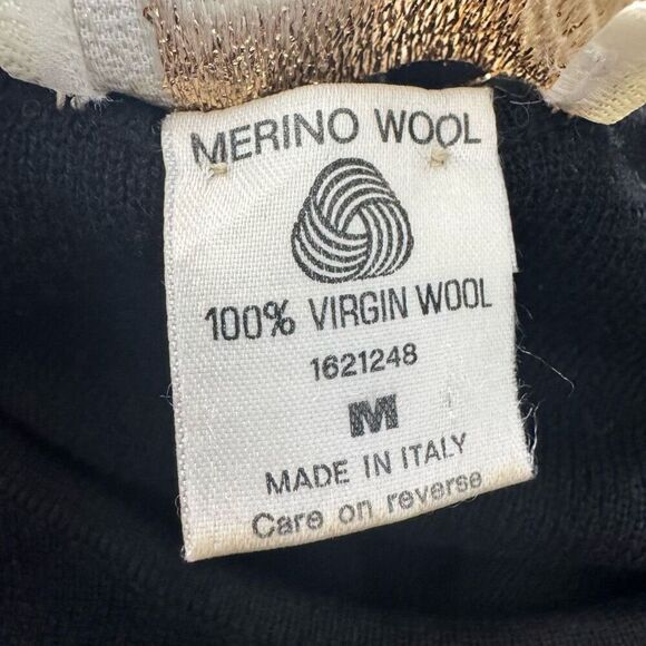 VTG Cache Made In Italy Merino Wool Long Wrap Sweater Size M - Picture 9 of 10